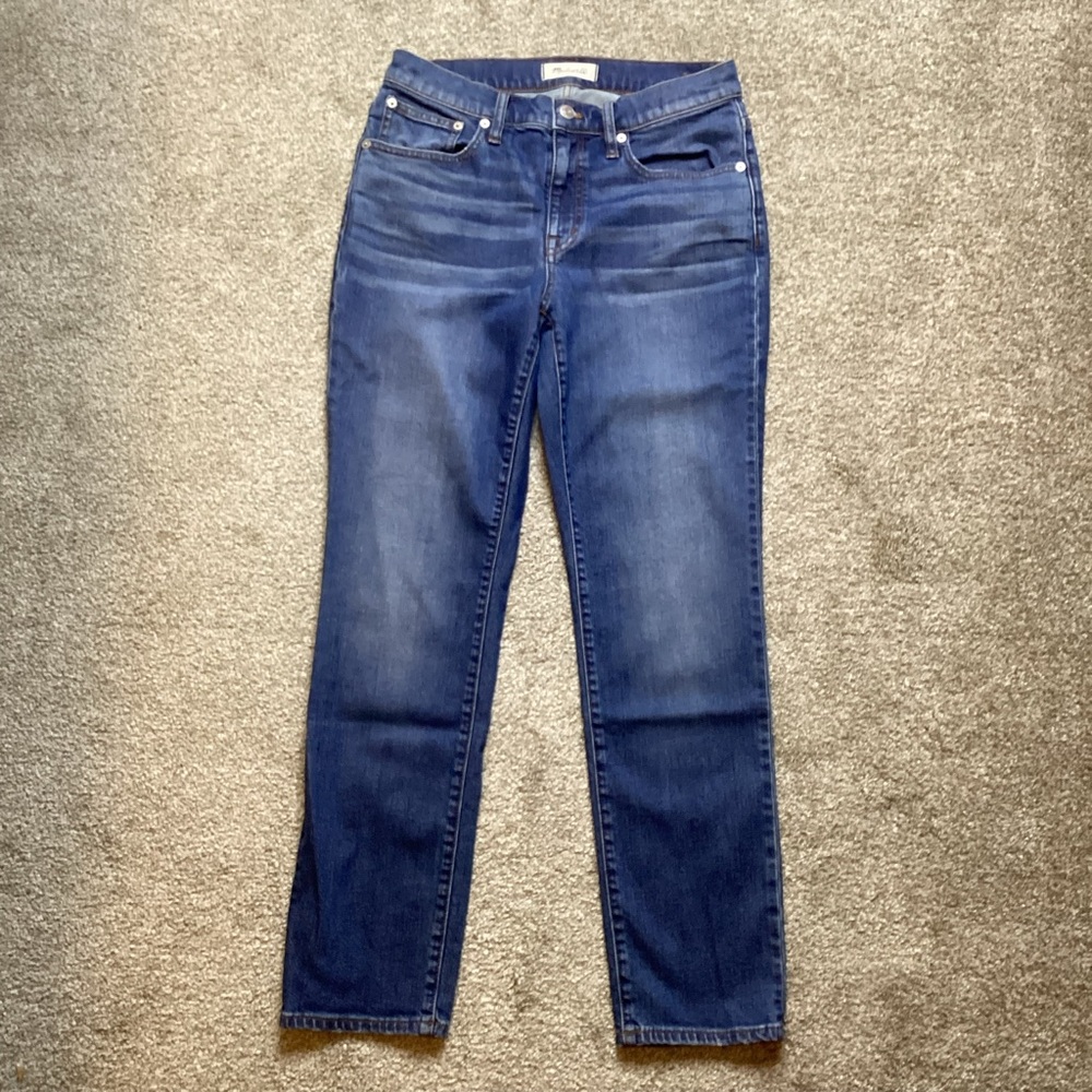 Madewell The Slim Boyjean in Eames Wash Jeans Denim Relaxed Midrise 26 Soft - Picture 5 of 11